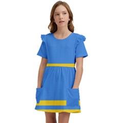 Aruba Kids  Frilly Sleeves Pocket Dress by tony4urban