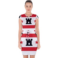 Drenthe Flag Capsleeve Drawstring Dress  by tony4urban