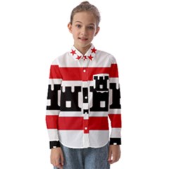 Drenthe Flag Kids  Long Sleeve Shirt by tony4urban