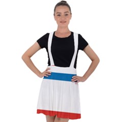 Crimea Flag Velvet Suspender Skater Skirt by tony4urban