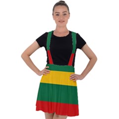 Lithuania Velvet Suspender Skater Skirt by tony4urban