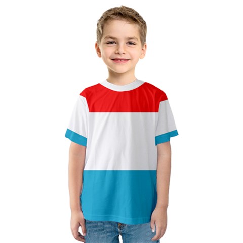 Luxembourg Kids  Sport Mesh Tee by tony4urban