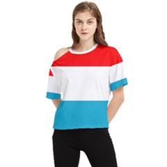 Luxembourg One Shoulder Cut Out Tee by tony4urban