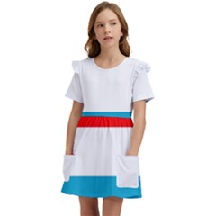 Luxembourg Kids  Frilly Sleeves Pocket Dress by tony4urban