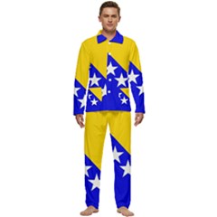 Bosnia And Herzegovina Men s Long Sleeve Velvet Pocket Pajamas Set by tony4urban