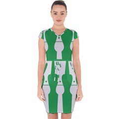 Hedmark Flag Capsleeve Drawstring Dress  by tony4urban