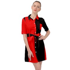 Namur Flag Belted Shirt Dress by tony4urban