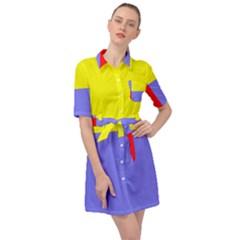 Nitriansky Flag Belted Shirt Dress by tony4urban