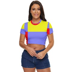 Nitriansky Flag Side Button Cropped Tee by tony4urban