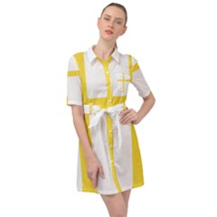 Nord Trondelag Belted Shirt Dress by tony4urban