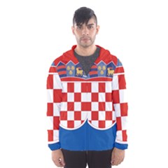 Croatia Men s Hooded Windbreaker by tony4urban