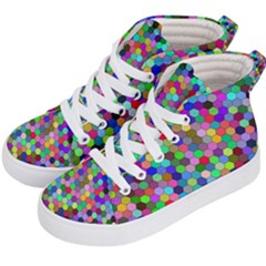 Background Color Kids  Hi-top Skate Sneakers by artworkshop