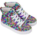 Background Color Kids  Hi-Top Skate Sneakers View3