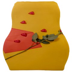 Valentine Day Heart Flower Gift Car Seat Velour Cushion  by artworkshop