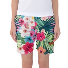 Tropical Summer  Women s Basketball Shorts by PollyParadiseBoutique7