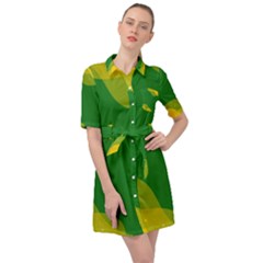 Background Pattern Texture Design Belted Shirt Dress by danenraven