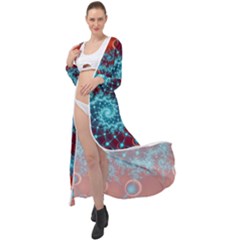 Fractal Pattern Background Maxi Chiffon Beach Wrap by danenraven