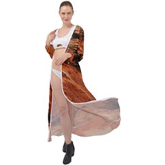 Painting Wallpaper Maxi Chiffon Beach Wrap by artworkshop