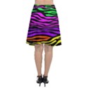 Colorful Zebra Chiffon Wrap Front Skirt View2