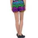 Colorful Zebra Velour Lounge Shorts View2