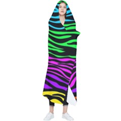 Colorful Zebra Wearable Blanket by Angelandspot