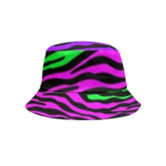 Colorful Zebra Inside Out Bucket Hat (kids) by Angelandspot