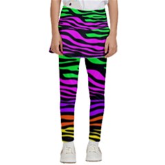 Colorful Zebra Kids  Skirted Pants by Angelandspot