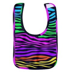 Colorful Zebra Baby Bib by Angelandspot