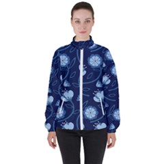 Flower Women s High Neck Windbreaker by zappwaits