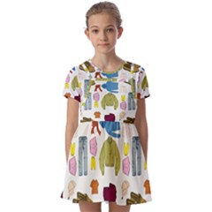 Clothes Amazing Fifa Photography Kids  Short Sleeve Pinafore Style Dress by Ravend