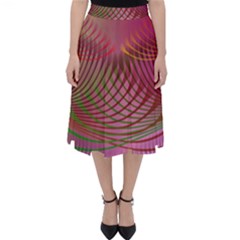 Illustration Pattern Abstract Colorful Shapes Classic Midi Skirt by Ravend