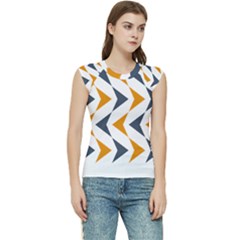 Abstract Arrow Pattern T- Shirt Abstract Arrow Pattern T- Shirt Women s Raglan Cap Sleeve Tee by maxcute