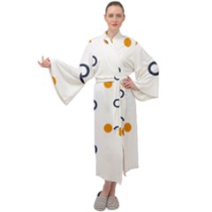 Abstract Dots And Circle Pattern T- Shirt Abstract Dots And Circle Pattern T- Shirt Maxi Velour Kimono by maxcute