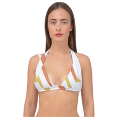 Abstract Pattern T- Shirt Abstract Pattern 6 Double Strap Halter Bikini Top by maxcute