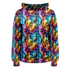 Rainbow Leopard 2 Women s Pullover Hoodie by DinkovaArt