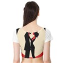 3 - Science Love And Art 2 - Science Love And Art Short Sleeve Crop Top View2