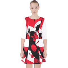 3 - Science Love And Art 2 - Science Love And Art Quarter Sleeve Pocket Dress by LemonPear