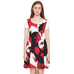 3 - Science Love And Art 2 - Science Love And Art Inside Out Cap Sleeve Dress by LemonPear