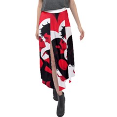 3 - Science Love And Art 2 - Science Love And Art Velour Split Maxi Skirt by LemonPear