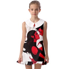 3 - Science Love And Art 2 - Science Love And Art Kids  Pilgrim Collar Ruffle Hem Dress by LemonPear