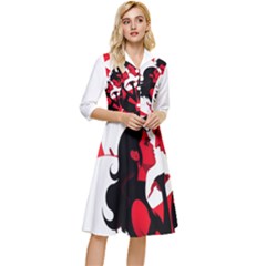 3 - Science Love And Art 2 - Science Love And Art Classy Knee Length Dress by LemonPear