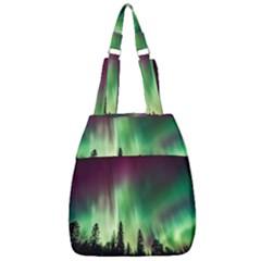 Aurora Borealis Northern Lights Nature Center Zip Backpack by Ravend