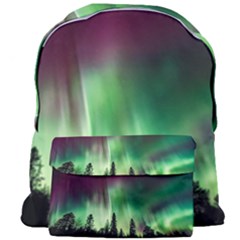 Aurora Borealis Northern Lights Nature Giant Full Print Backpack by Ravend