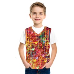 Design Art Pattern Kids  Basketball Tank Top by artworkshop