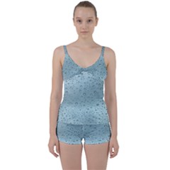 Design Pattern Texture Tie Front Two Piece Tankini by artworkshop