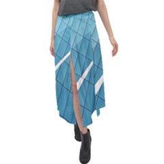 Design Texture Velour Split Maxi Skirt by artworkshop