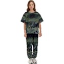 Astronaut Lying In Flowers Fantasy Kids  Tee and Pants Sports Set View1