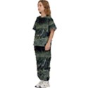 Astronaut Lying In Flowers Fantasy Kids  Tee and Pants Sports Set View2