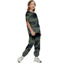 Astronaut Lying In Flowers Fantasy Kids  Tee and Pants Sports Set View3