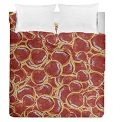 Cookies With Strawberry Jam Motif Pattern Duvet Cover Double Side (queen Size) by dflcprintsclothing